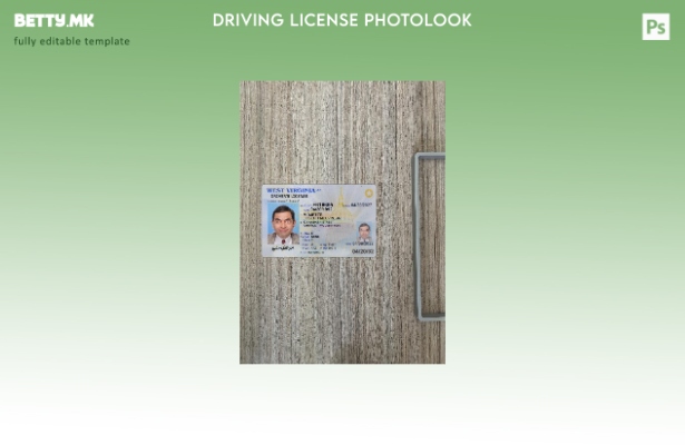 Модерен стил на Соединетите Американски Држави Возачка дозвола за Западна Вирџин